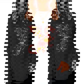 Fall Dragon Thanksgiving Autumn Pumpkin Boys Girls Women Sweatshirt | Mazezy