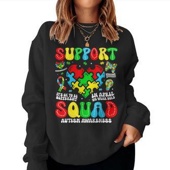 Family Autism Support Autism Awareness Squad Sped Teacher Women Sweatshirt | Seseable CA