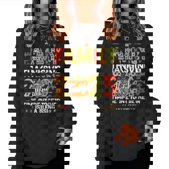 Family Thanksgiving 2025 Thanksgiving Crew Matching Fall Women Sweatshirt | Mazezy