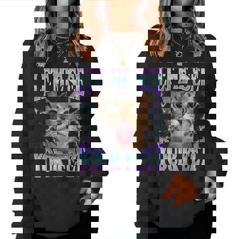 Your Feet Offensive Cat Meme Bootleg For Women Women Sweatshirt | Mazezy
