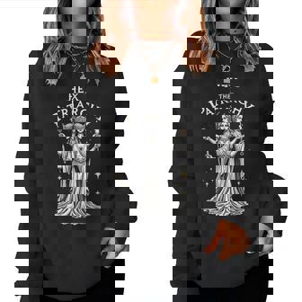 Feminist Witch Hex The Patriarchy Womens Women Sweatshirt - Monsterry