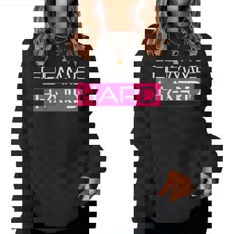 Flemme Hard Cadeau Humour Original Drole Anniversaire Sweat-shirt pour femme - Cadeauxyz