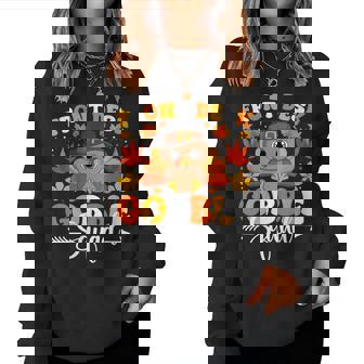 Front Desk Gobble Squad Fall Autumn Thanksgiving Women Sweatshirt | Seseable CA