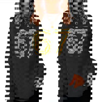 Fun School Bus 67 Teacher Appreciation 67 Meme Bus Driver Women Sweatshirt | Mazezy