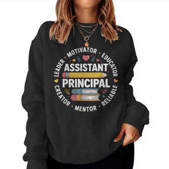 Assistant Principal Teacher Appreciation Week School Women Sweatshirt | Seseable UK