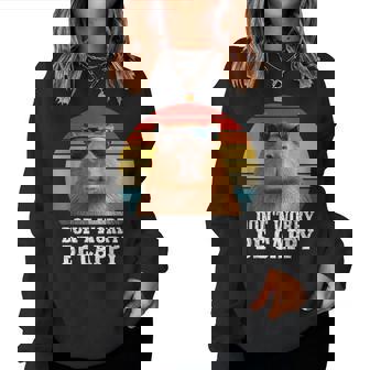 Capybara Be Cappy For Adults Capybara Love Women Sweatshirt | Mazezy