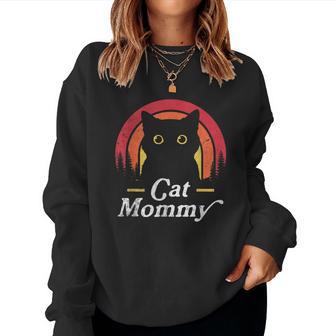 Cat Lady Mommy Cat Lovers Retro La Mejor Mamá De Gatos De La Historia Sudadera Mujer - Regaloses