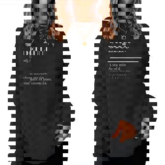 Definition Delulu Fandom Idol Meme Definition Women Sweatshirt | Mazezy