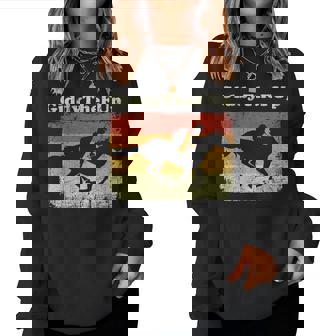 Horse Racing Vintage Giddythefup Derby Horse Race Women Sweatshirt | Mazezy