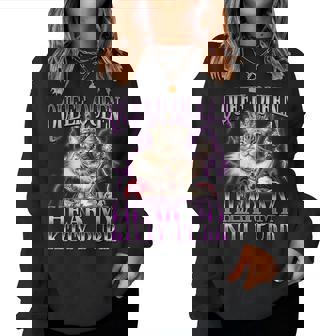 Queef Queen Hear My Kitty Purr Cat Men Women Sweatshirt - Seseable