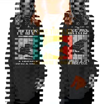 Sea Turtle Novelty For Tortoise Turtle Lover Women Sweatshirt | Mazezy