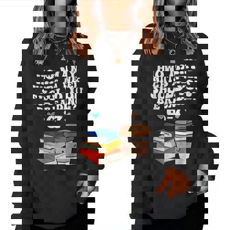 Six Seven 6 7 Meme Teacher Reading 6-7 67 Students Women Sweatshirt | Seseable FR