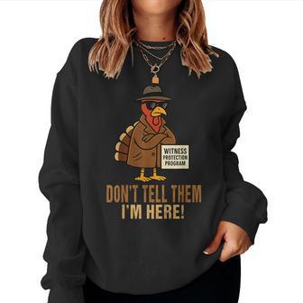 Thanksgiving Turkey Humor Holiday Dinner Family Fall Women Sweatshirt - Thegiftio