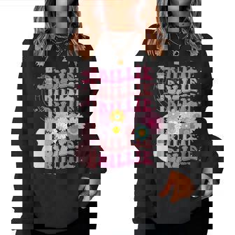 Girl Retro Billie First Name Personalized Groovy 80'S Women Sweatshirt - Monsterry