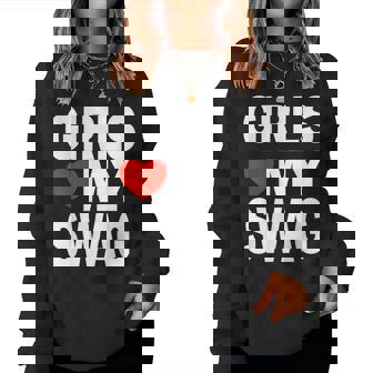 Girls Love Mywag Con Texto En Alemán Girls Love Mywag Sudadera Mujer - Regaloses