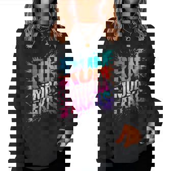 Girls Run Mudda Fakkas Mud Queen My Mudding Crew Muddy Fakas Women Sweatshirt | Mazezy