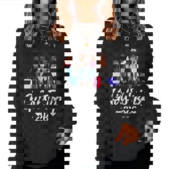 Girls Trip 2026 For Black Melanin Queen On Vacation Women Women Sweatshirt | Mazezy