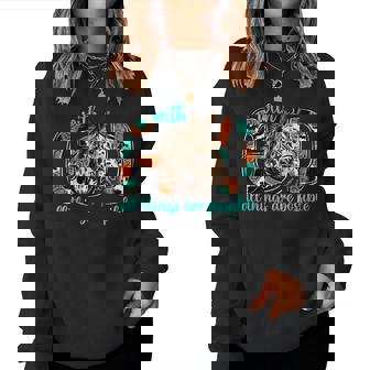 With God All Things Are Possible Horse Western Christian Women Sweatshirt - Thegiftio