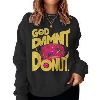 Goddammit Donut Book Lover For Woman Women Sweatshirt - Thegiftio UK
