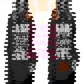 Grandma Of The Birthday Girl Family Pink Coquette Bow Bday Women Sweatshirt - Thegiftio