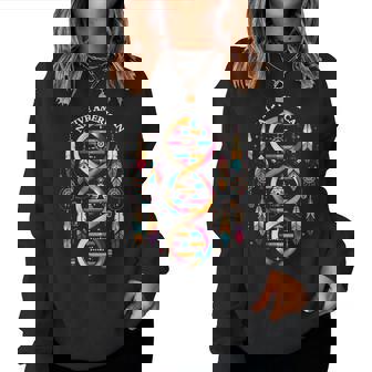 Graphique Adn Indien Amérindien Pour Homme Et Manche Longue Sweat-shirt pour femme - Cadeauxyz