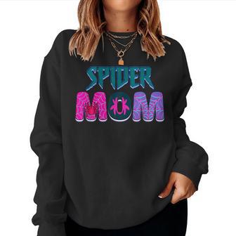 Groovy Matching Family Birthday Girl Party Spider Mom Women Sweatshirt - Thegiftio