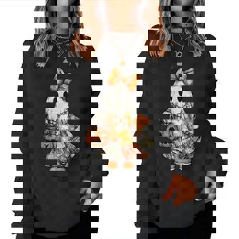 Halloween Boo Ghost Patchwork Quilter Quilting Sewing Womens Women Sweatshirt - Thegiftio