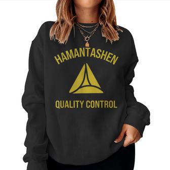 Hamantaschen Quality Control Purim Queen Esther Costume Women Sweatshirt - Thegiftio UK