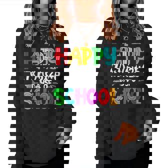 Happy 67 Days Of School Math Teacher Students Six Seven Meme Women Sweatshirt - Monsterry