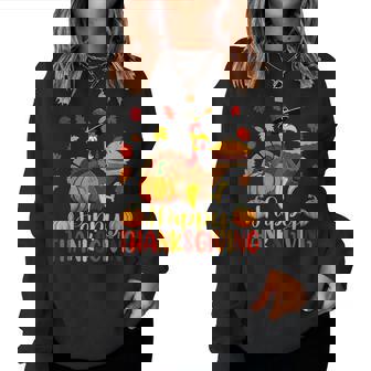 Happy Thanksgiving Turkey Family Dinner Women Women Sweatshirt - Thegiftio