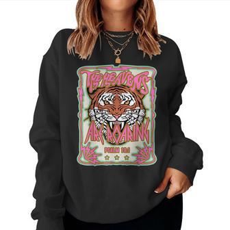 The Heavens Are Roaring Christian Jesus Faith Bible Verse Women Sweatshirt - Thegiftio UK