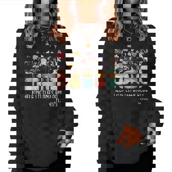 Helping Little Ones Bloom Nicu Nurse Baby Flower Women Sweatshirt - Monsterry