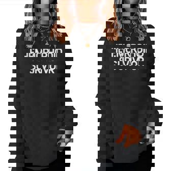 Hemorrhoid Survivor Jokes Sarcastic Women Sweatshirt - Thegiftio