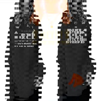 Hey My Eyes Are Up Here Sarcastic Women Sweatshirt - Thegiftio