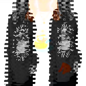 I'm Just Here For The Duck Duck Cruise Vacation Women Sweatshirt | Seseable FR