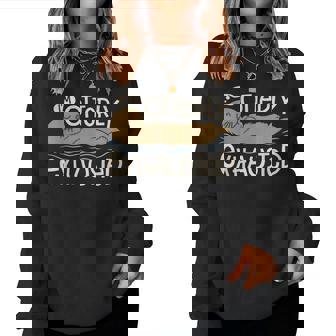 I'm Otterly Exhausted Sea Otter Lovers Pun Women Sweatshirt - Thegiftio