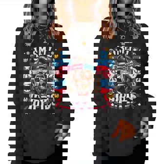 Imell Hippies Peace 4Th Of July For Hippie レディーススウェットシャツ - Kawaiitshirt