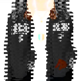 Irish Flag Ireland Vintage Souvenir Boys & Girls Green Women Sweatshirt - Monsterry