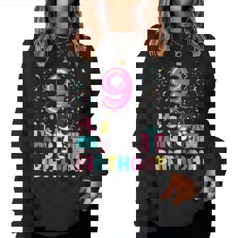 It's My 9Th Birthday Cat Lover 9 Years Old Girls Boys Women Sweatshirt - Thegiftio