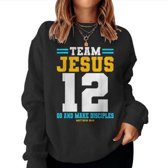 Jesus Baseball Team Jesus Christian Matthew 28 Women Sweatshirt - Thegiftio UK