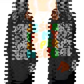 Jesus Is My Superhero Christian Religious Women Sweatshirt - Monsterry