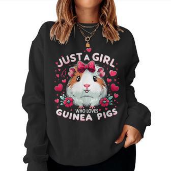Just A Girl Who Loves Guinea Pigs Lover Mom Women Sweatshirt | Seseable CA