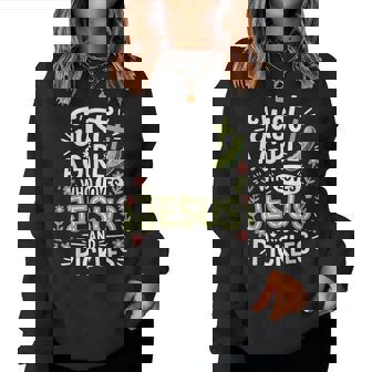 Just A Girl Who Loves Jesus And Pickles Women Sweatshirt | Seseable FR