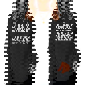 Kamalaucks Kamala Harrisucks And Women レディーススウェットシャツ - Kawaiitshirt