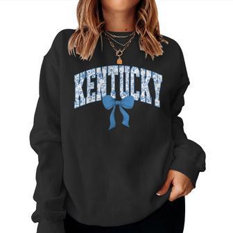 Kentucky Coquette Bow Floral State Pride Style Girls Women Women Sweatshirt | Seseable UK