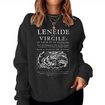 La Eneidairgilio Camisa Romana Latina Griega Troya Historia In Mangas Sudadera Mujer - Regaloses