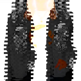 Labrador Halloween Cute Dog Black Lab Mom Wizard Witch Women Sweatshirt | Mazezy