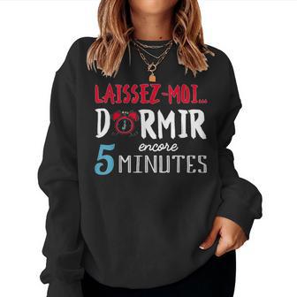 Laissez Moi Dormir Encore Cadeaux Pyjama Homme Noel Sweat-shirt pour femme - Cadeauxyz