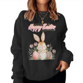 Lapin De Pâques Amusant Pour S Filles Lapin Chasse Aux Œufs De Pâques Sweat-shirt pour femme - Cadeauxyz