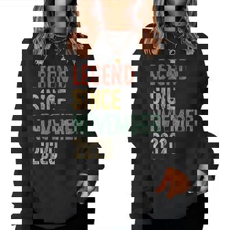 Legend November 2020 5Th Birthday Boy Girl 5 Year Old Women Sweatshirt | Mazezy